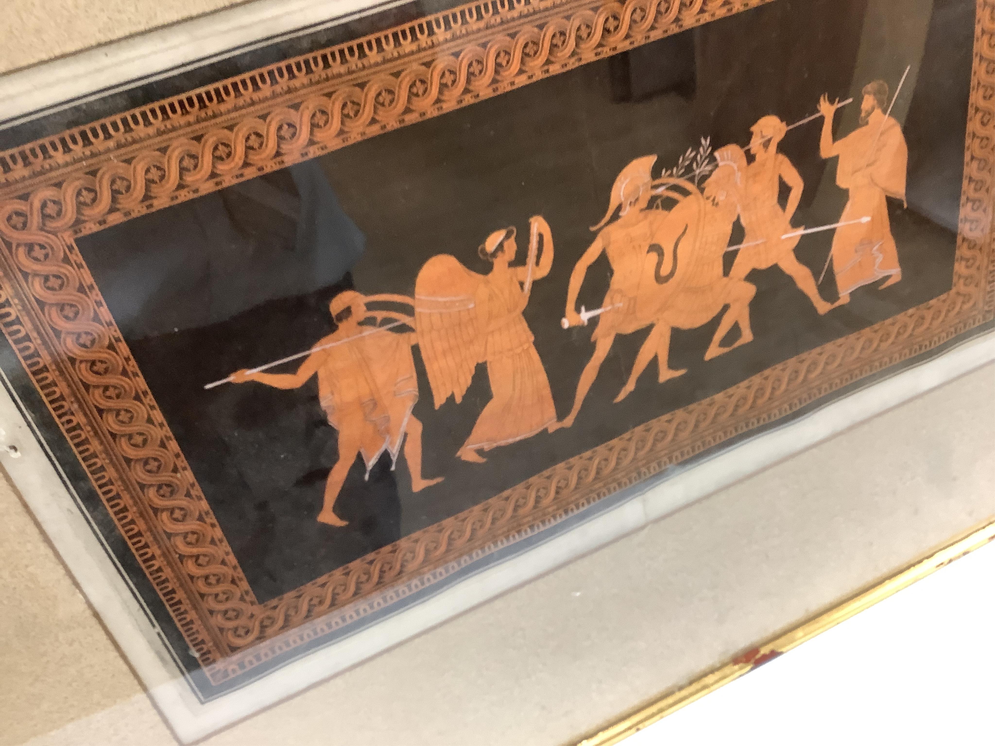 Sir William Hamilton RA (1730-1803), two coloured engraved plates from ‘Collection of Etruscan, Greek, and Roman Antiquities’, largest 31 x 65cm